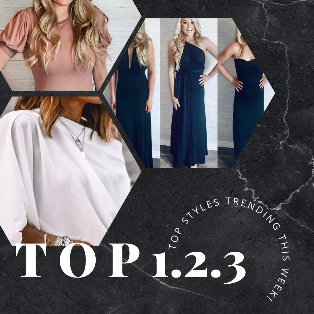 The Top 3 Best Sellers at Oak&Pearl Clothing Co Boutique June 14 2021