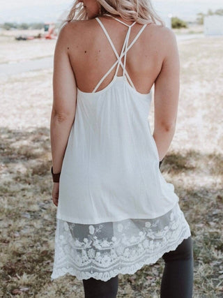 T Back Lace Slip