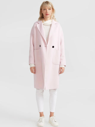 Publisher Pink Wool Blend Coat