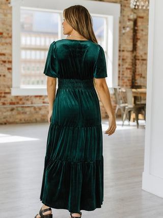 My Emerald Velvet Dress