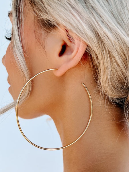 Boho Love Gold Hoop Earrings