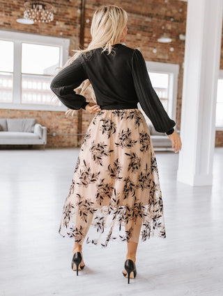 Lucee Floral Tulle Skirt