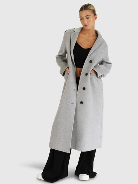 Tainted Longline Grey Coat