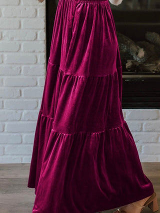 My Magenta Velvet Dress