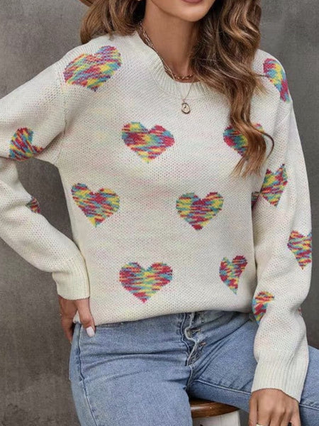 Multicolor Heart Sweater {pre-order}