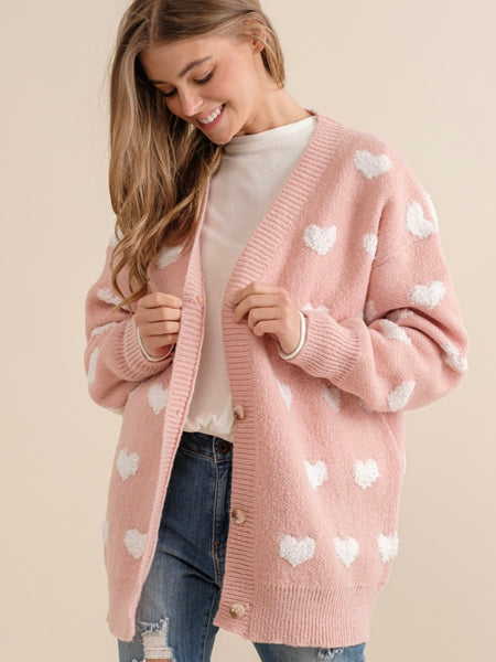 Heart All Over Cardigan