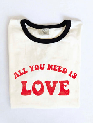 All You Need Is Love Ringer Tee