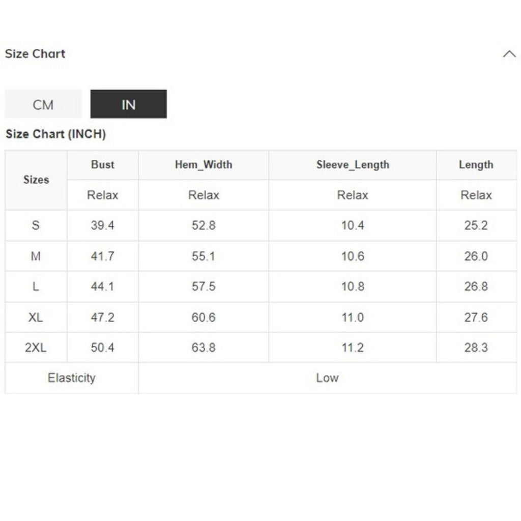 Size Chart for the Fresh Pink Smocked Top .