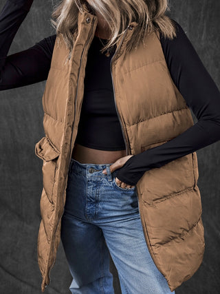 Latte Layers Puffer Vest