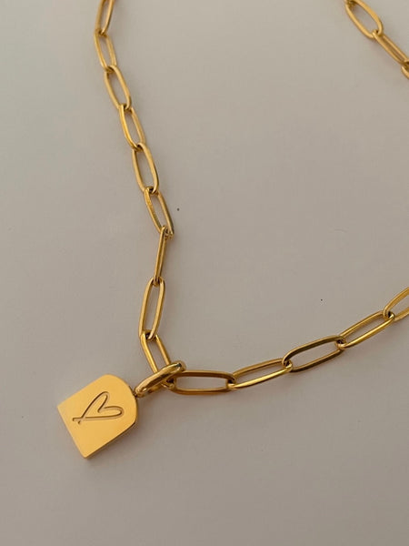  Boho Heart Necklace, 18K PVD gold plating chain 17 inches with a 2-inch extension pendants measure 10mm by 12mm.