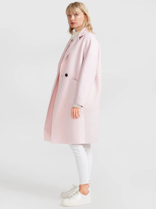 Publisher Pink Wool Blend Coat