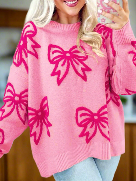 Rose Ribbon Sweater