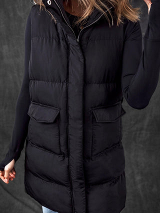 Dark Night Long Puffer Vest