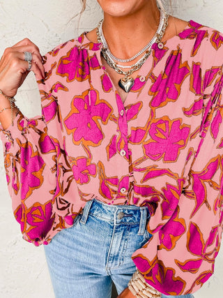 Wild Orchid Blouse Top