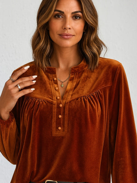 Boho Sun Velvet Top