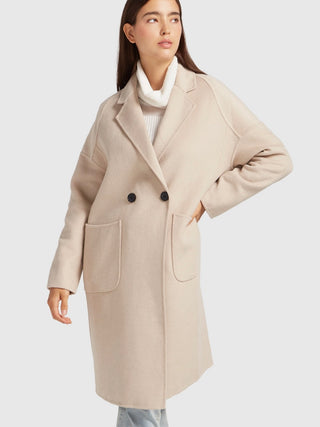 Publisher Pink Wool Blend Coat