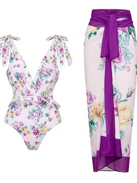 Lilac Bloom Swim Set