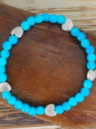 Aqua Heart Bracelet