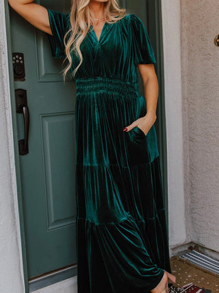 My Emerald Velvet Dress