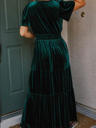 My Emerald Velvet Dress