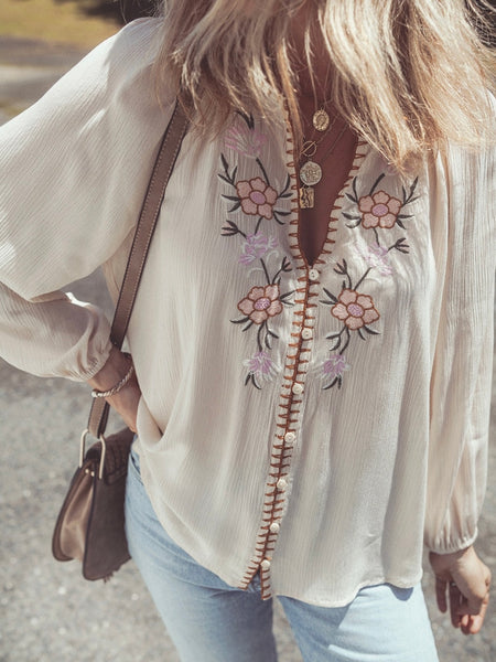 Blossom Breeze Embroidered Top