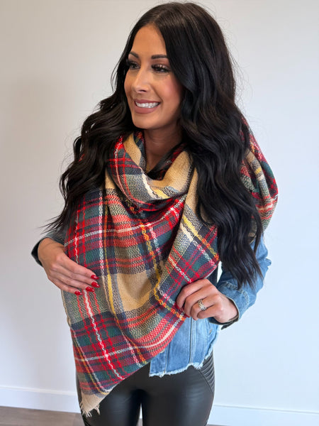 The Blanket Scarf {khaki}