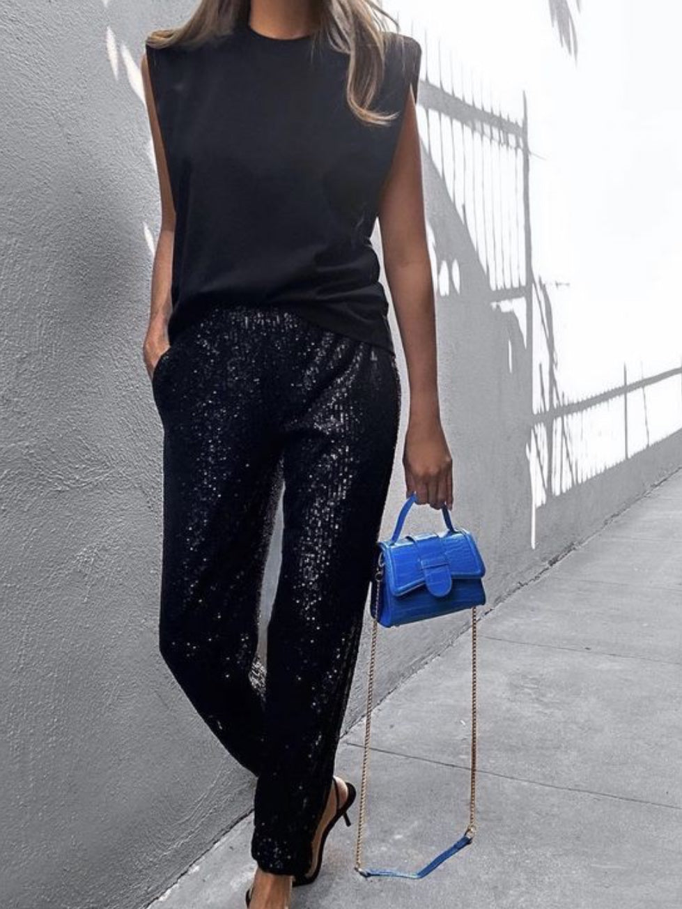 Sequin jogger pant online