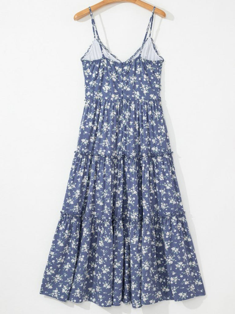 Gathered ruched detailing and smocking on back of dress