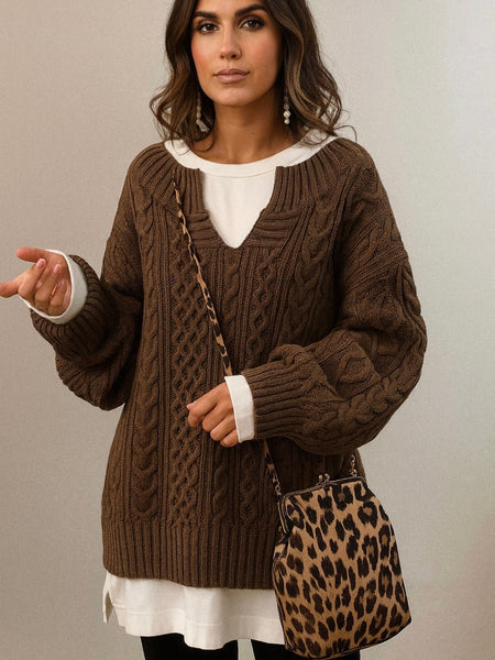 Chalet Sweater {brown}