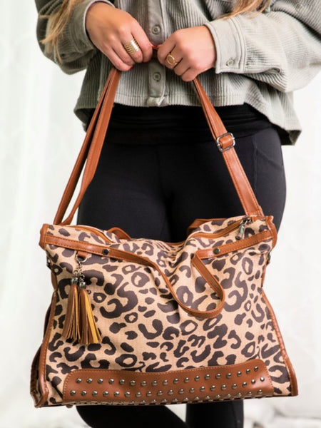 The Em Leopard Shoulder Bag