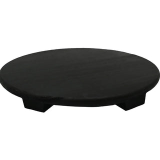 Black Wood Tray, made from Paulownia Wood, Size: 8 x 8 x 1"Use a Soft Damp Cloth or Rinse with Water and Pat Dry