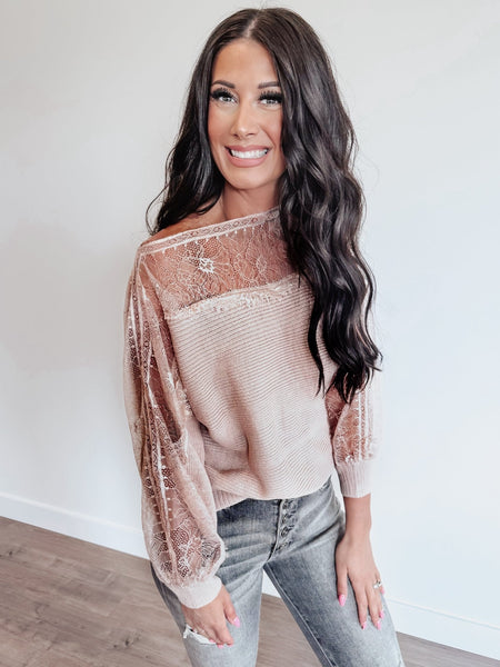 Lace Whisper Pullover