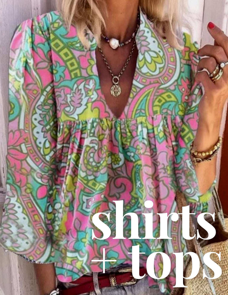 shop womens boho styled shirts tops and tanks for the best outfits of summer 2023