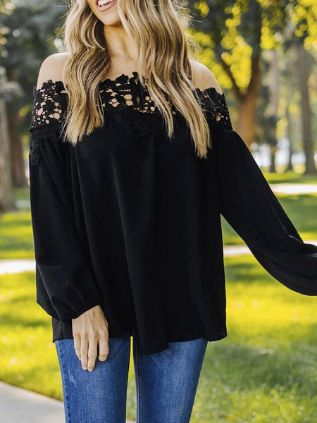 Midnight Off Shoulder Top