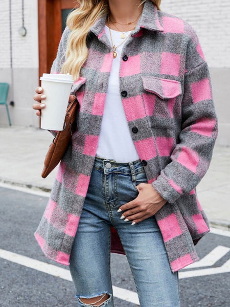 Ocean Side Plaid Shacket