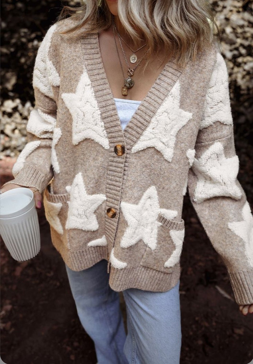 Sherpa Star Cardigan | Ultra Cozy Cardigan for Fall Fashion 2024