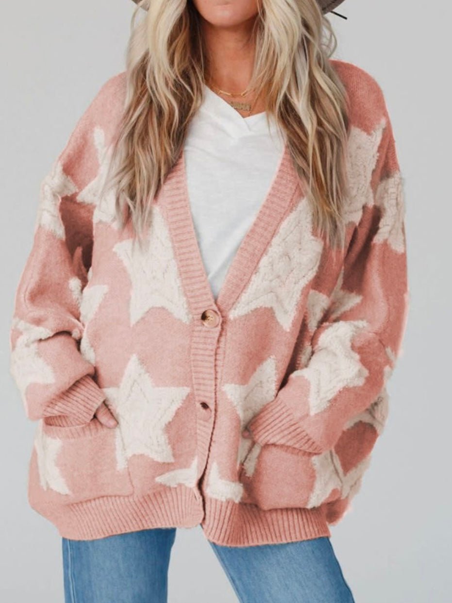 Sherpa Star Cardigan | Ultra Cozy Cardigan for Fall Fashion 2024