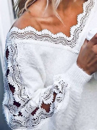 Pearl + Lace Sweater