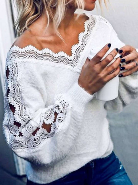 Pearl + Lace Sweater