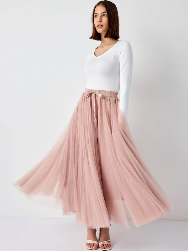 Tulle Pink Tutu Skirt | Old Rose Tulle Skirt | Drama +